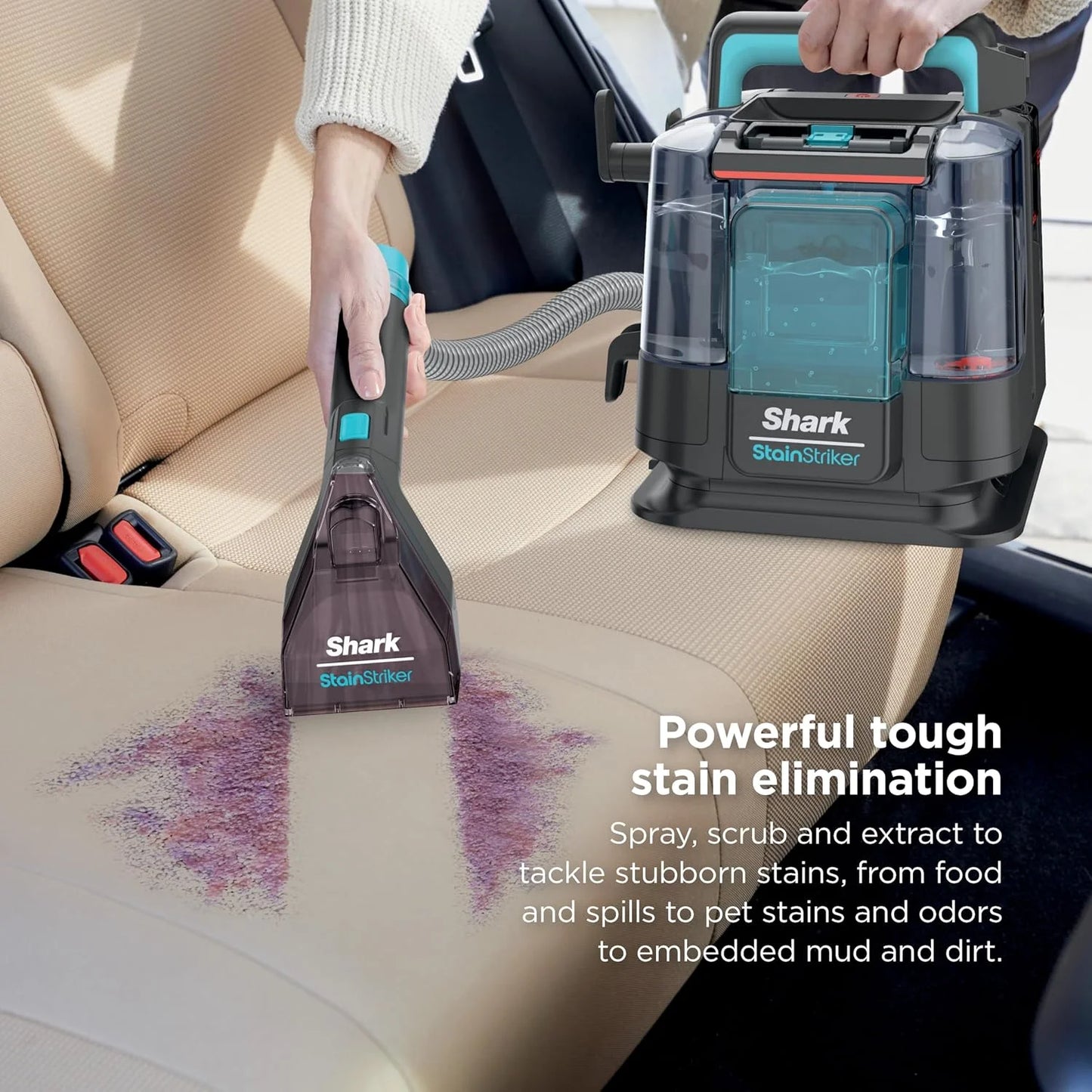 Shark StainStriker Portable Spot & Stain Cleaner, 2 Tools, PX221BRN