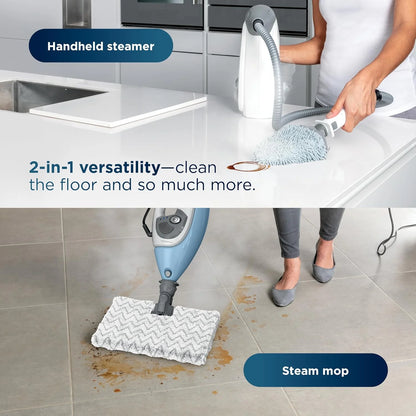 Shark Lift-Away Steam Mop with Detachable Handheld Steam, Blue, S3972BRN