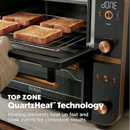 Ninja Double Oven Pro Smart XL, 30.2 Qt, 12-in-1, Onyx, DCT801BK