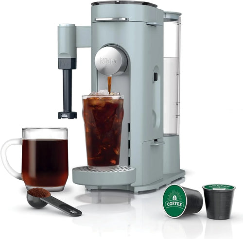 Ninja Pods & Grounds Coffee Maker, K-Cup Compatible, Glacier Blue, PB051GB