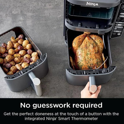Ninja DoubleStack XL Smart Air Fryer, 10 Qt, 6-in-1, Grey, SL451