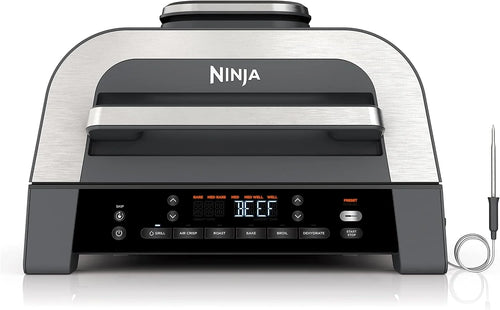 Ninja® Foodi® Smart XL 6-in-1 Indoor Grill & Air Fryer, Black/Silver, DG551