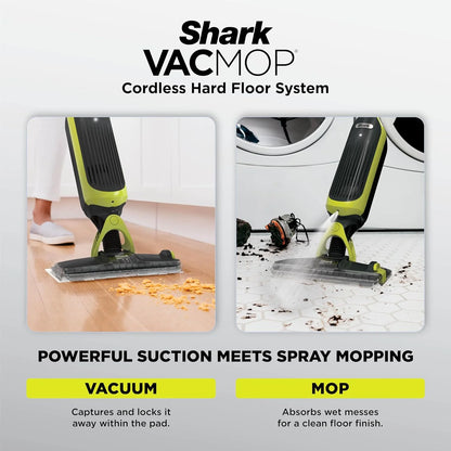 Shark VACMOP Cordless Vacuum & Spray Mop, Gray, VM180
