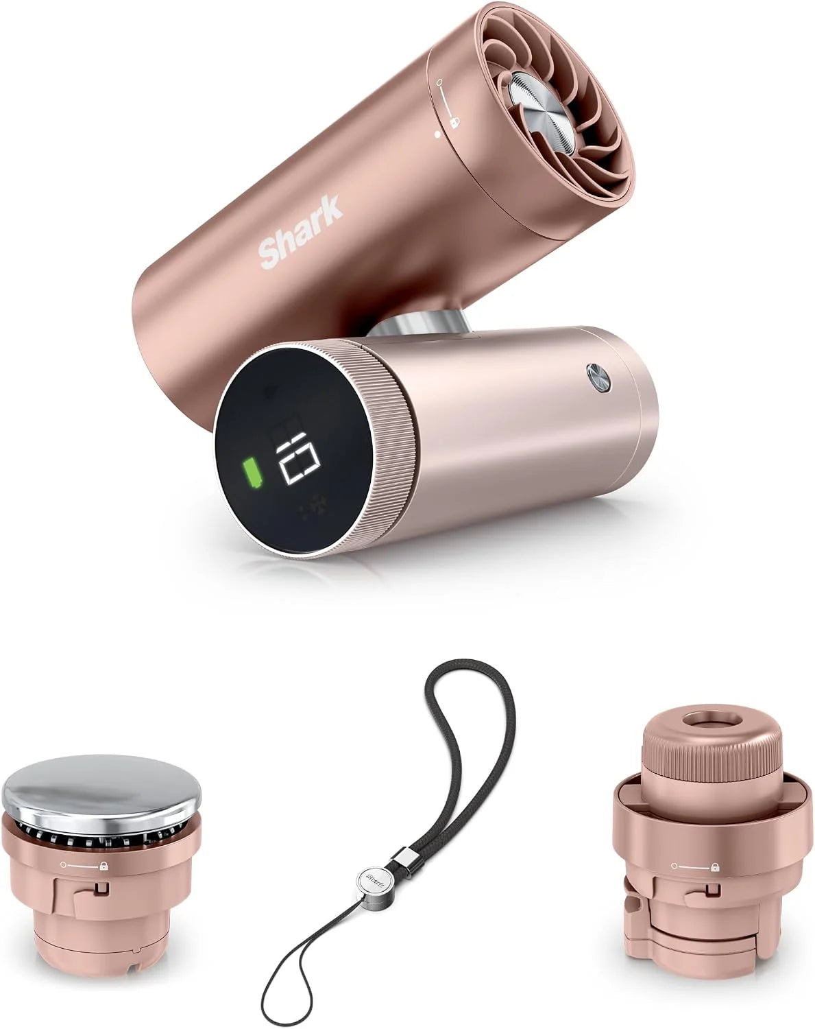 Shark ChillPill 3-in-1 Fan, Mist and Cooling Plate, Rose Gold, FA022GD