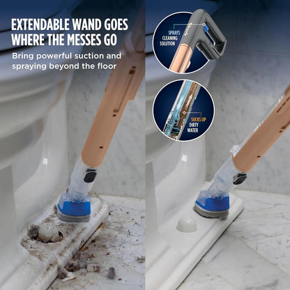 Shark AquaReach PRO Cordless Vacuum + Mop with Reach Wand, Charcoal, WD563