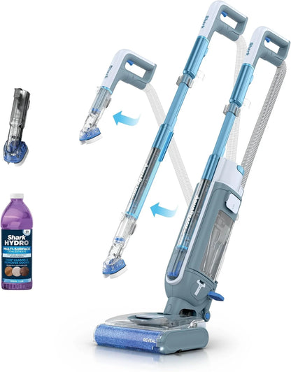 Shark AquaReach Hard Floor Vacuum & Mop with Extendable Wand, Blue, WD551
