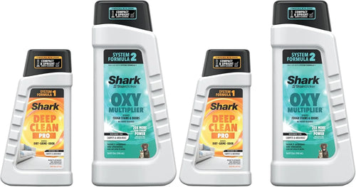 Shark StainStriker Cleaning Solution Bundle for Portable Cleaners,Carpet and Area Rug Formula,Instantly Eliminates Odor,Includes 32 oz OXY Multiplier &16 oz Deep Clean Solution,PXCMBUNDLE (Pack of 2)