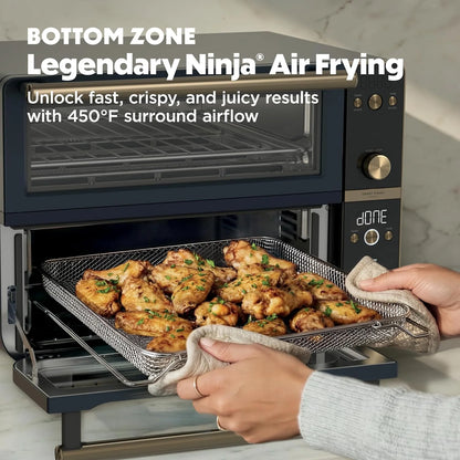 Ninja Double Oven Pro Smart XL, 30.2 Qt, 12-in-1, Cyberspace, DCT801BL