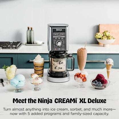 Ninja CREAMi XL Deluxe 11-in-1 Ice Cream & Frozen Treat Maker, NC501