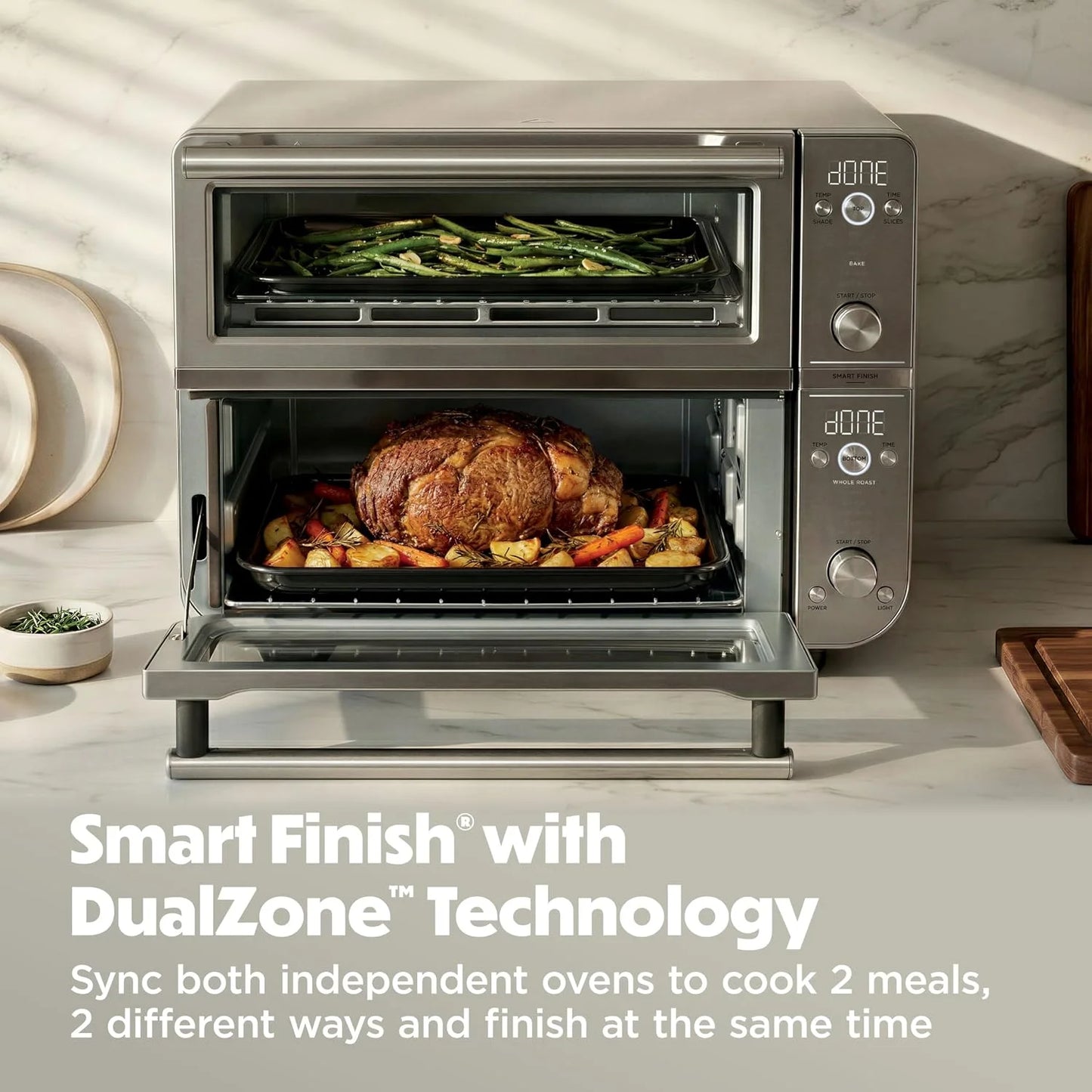 Ninja Double Oven Pro Smart XL, 12-in-1, Silver, DCT821