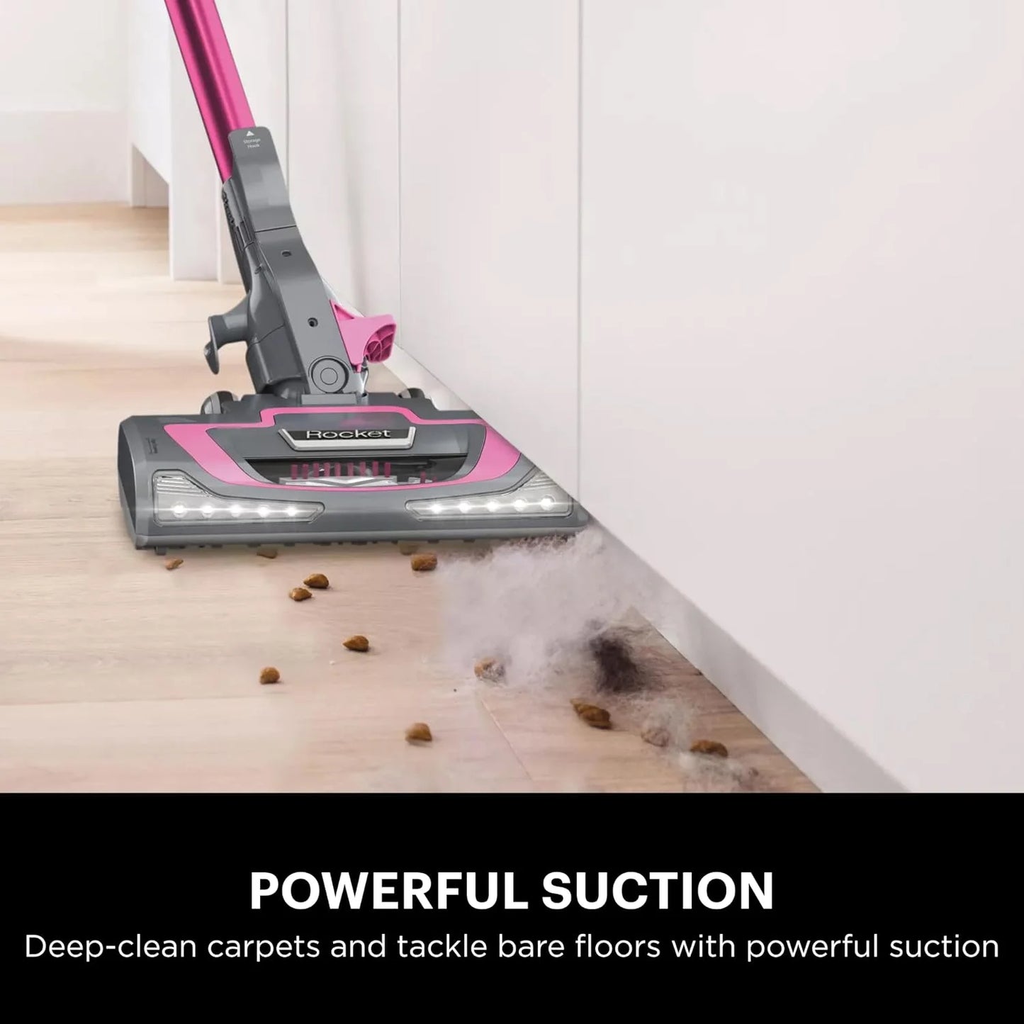 Shark Rocket Pro DLX Corded Stick Vacuum, XL Cup, Handheld, Fuchsia, HV371