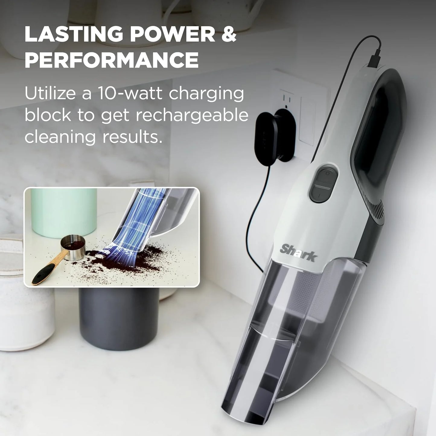 Shark Cyclone PET Handheld Vacuum, Pearl White, AA701