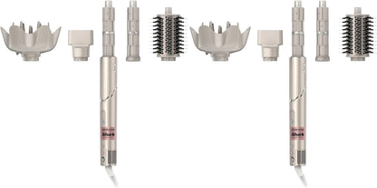 Shark HD435 FlexStyle Air Styling & Drying System,Powerful Hair Blow Dryer & Multi-Styler with Auto-Wrap Curlers,Curl-Defining Diffuser,Oval Brush,&-Concentrator Attachment,Stone,(Pack of 2)