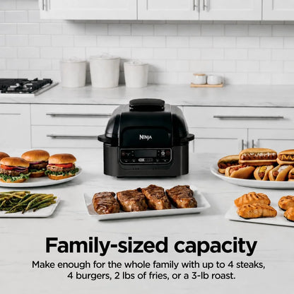 Ninja® Foodi® Smart 5-in-1 Indoor Grill & 4-qt Air Fryer, Black, LG451BK