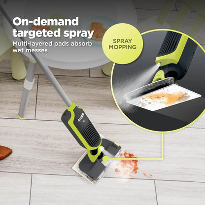Shark VACMOP Cordless Vacuum & Spray Mop, Gray, VM180