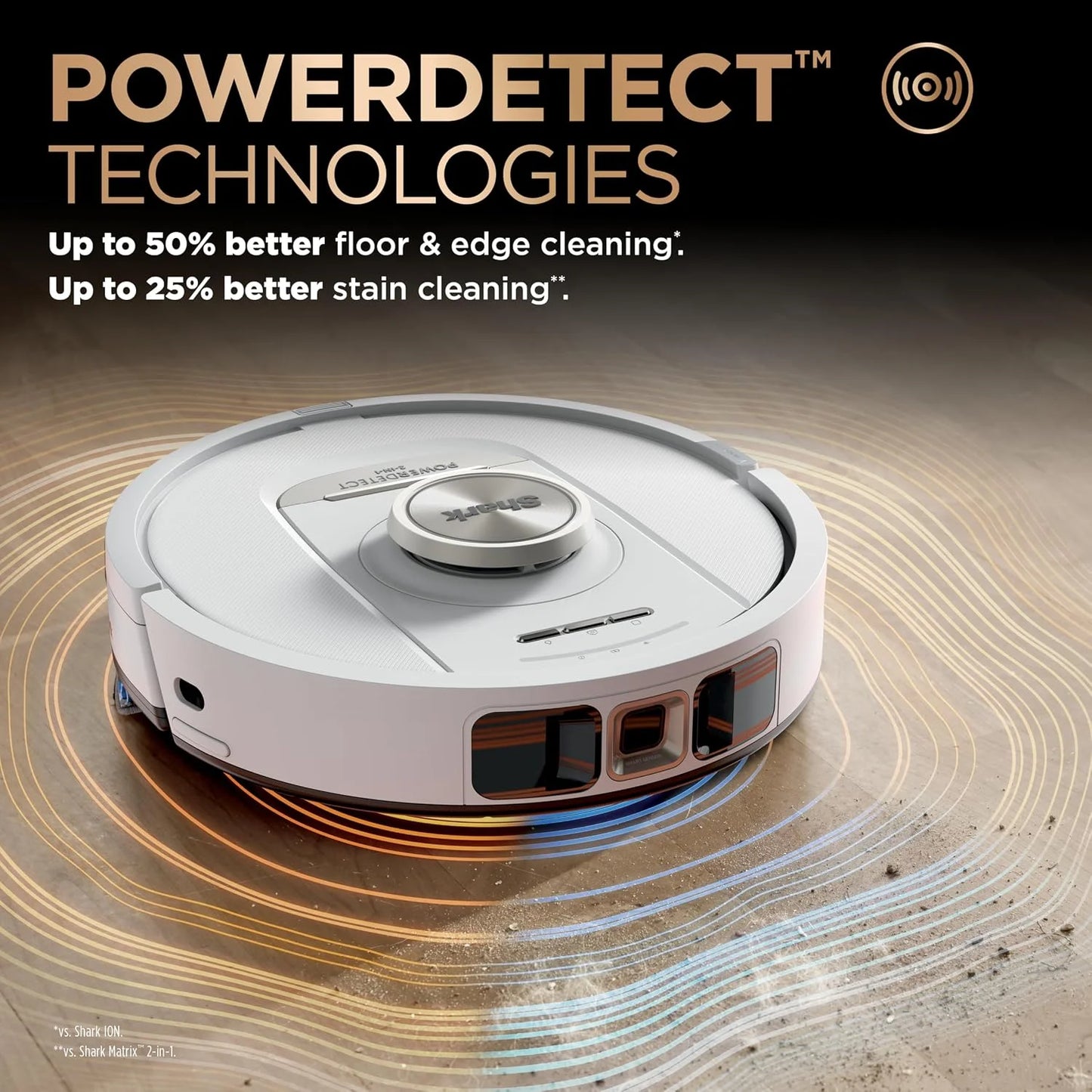 Shark PowerDetect NeverTouch Pro Robot Vacuum & Mop, White, AV2810ZEWH