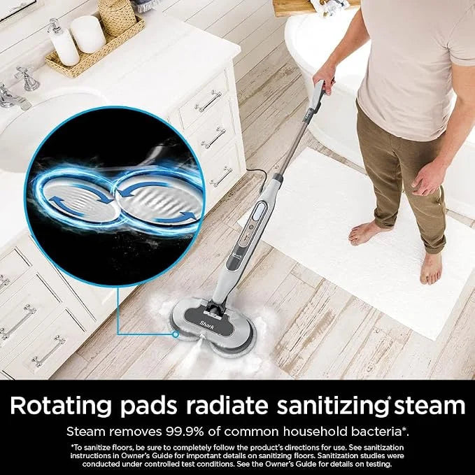 Shark Steam & Scrub with Steam Blaster Technology, White, S8201