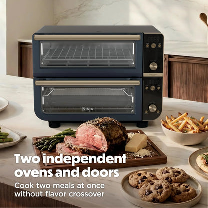Ninja Double Oven Pro Smart XL, 30.2 Qt, 12-in-1, Cyberspace, DCT801BL