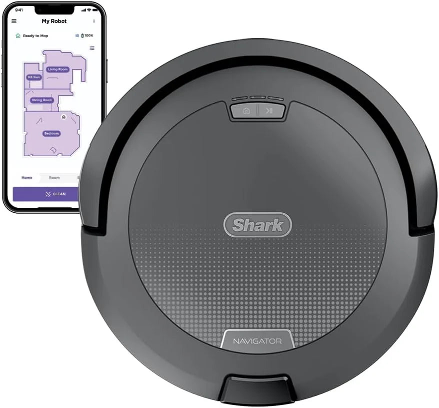 Shark Navigator Robot Vacuum, SmartPath Navigation, Steel Grey, RV2110