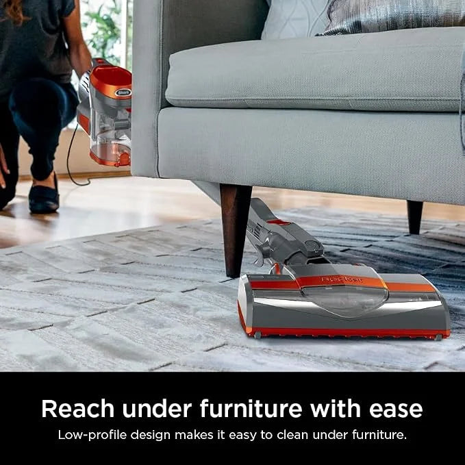 Shark HV302 Rocket Pet Corded Stick Vacuum, Lightweight with Swivel Steering for Carpets & Hard Floors, Converts to Hand Vacuum, Includes Crevice Tool, Pet Multi-Tool & Precision Duster, Orange