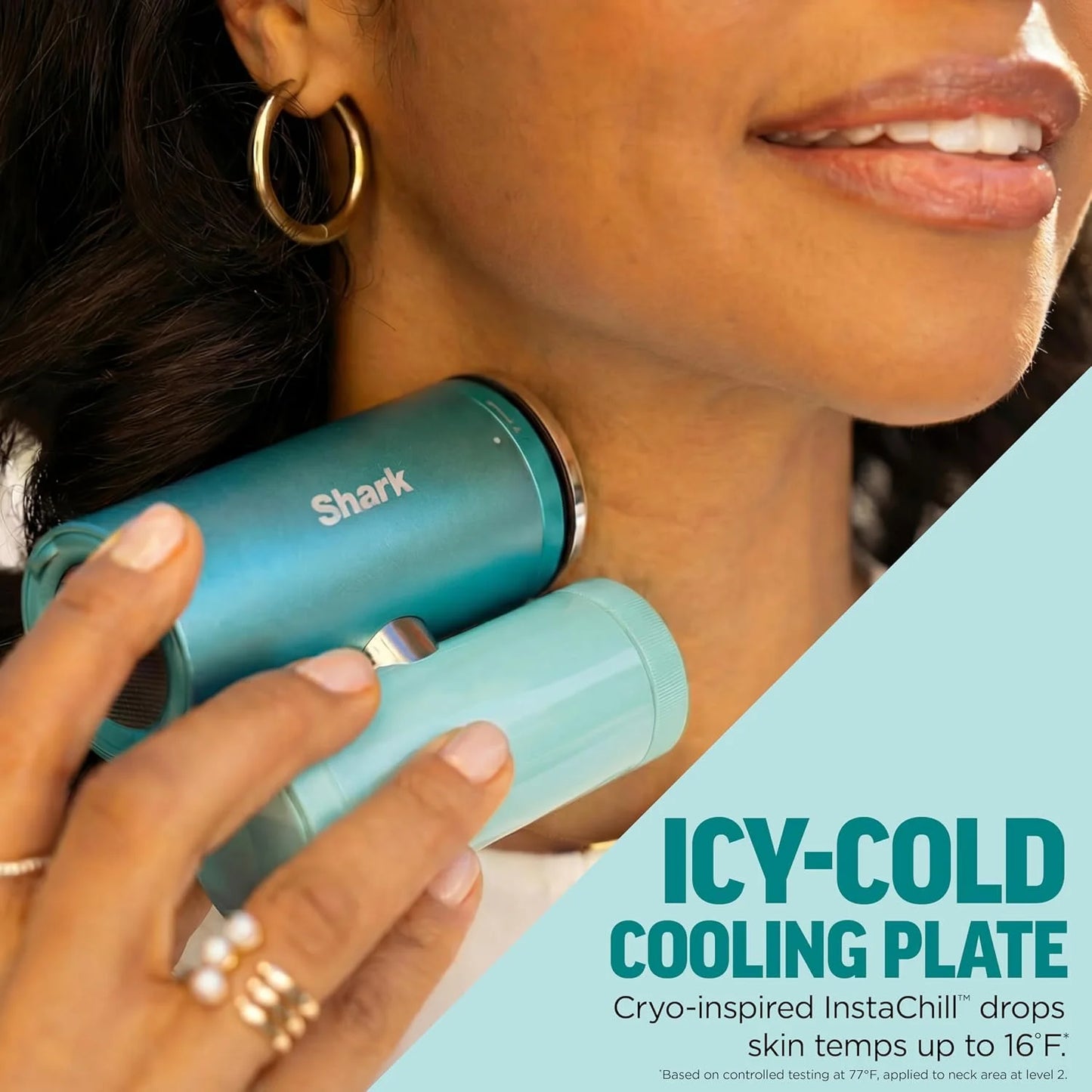 Shark ChillPill 3-in-1 Fan, Mist and Cooling Plate, Rose Gold, FA022GD