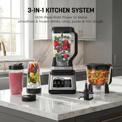 Ninja Professional Plus Kitchen System, 1400WP, Auto-iQ, Grey, BN801