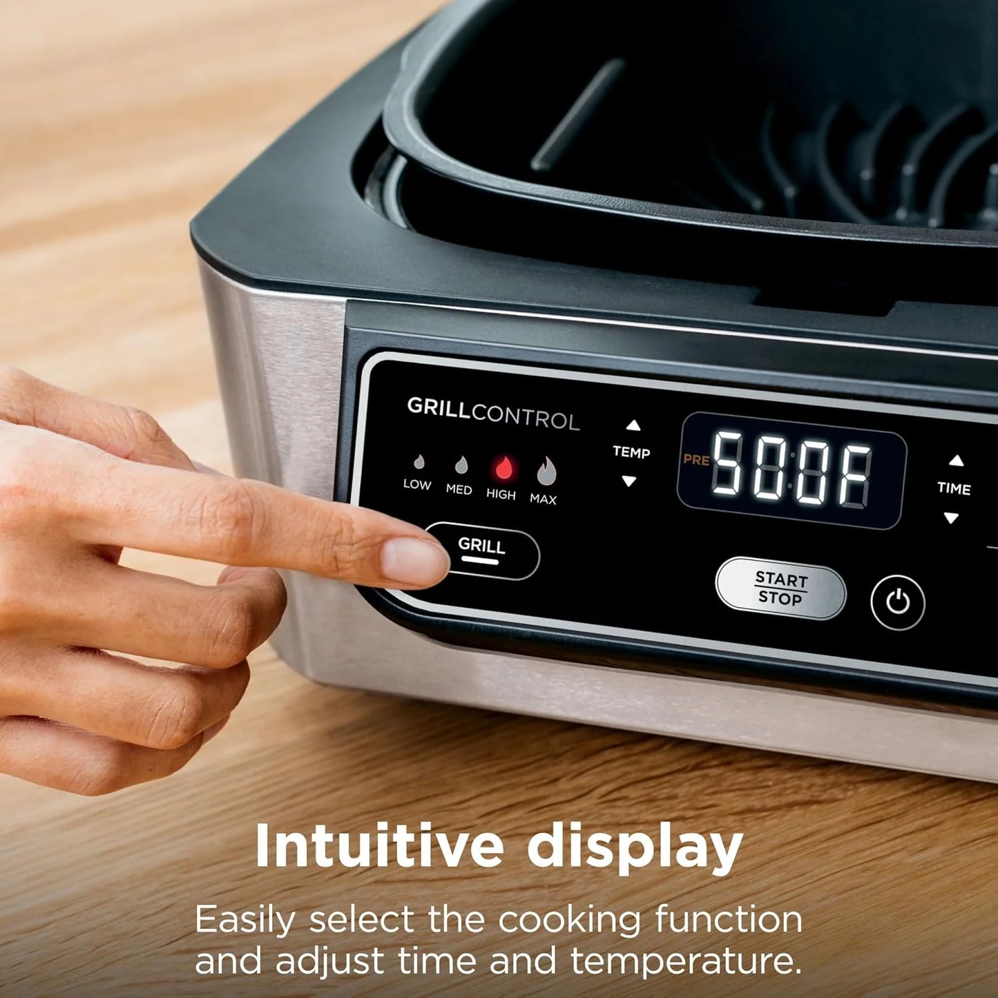 Ninja® Foodi® 5-in-1 XL Indoor Grill & Air Fryer, Black/Grey, AG301
