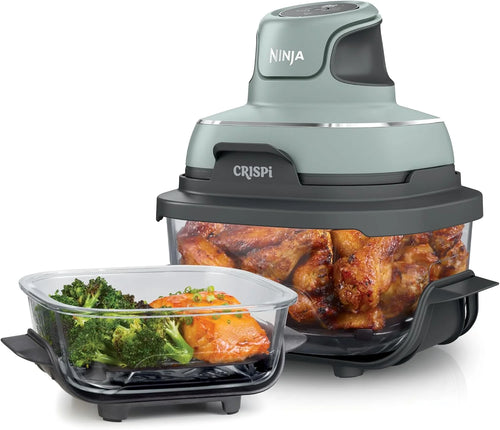 Ninja Crispi Glass Air Fryer, 4-in-1, Green, FN101SG