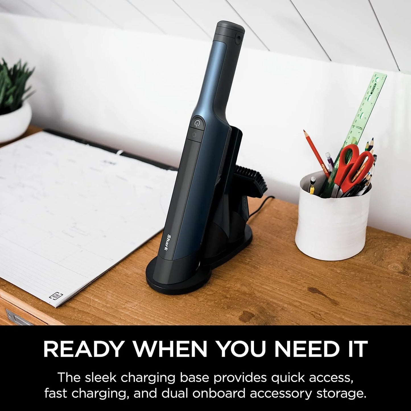 Shark WANDVAC Cordless Hand Vacuum, Dark Blue, WV410BL