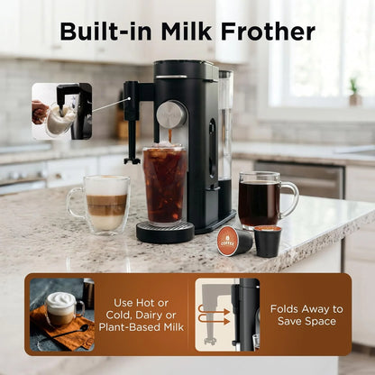 Ninja Single Serve Coffee Maker - Combo Machine, K-Cup Pods and Grounds