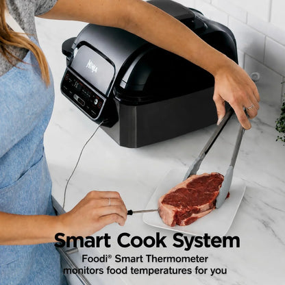 Ninja® Foodi® Smart 5-in-1 Indoor Grill & 4-qt Air Fryer, Black, LG451BK