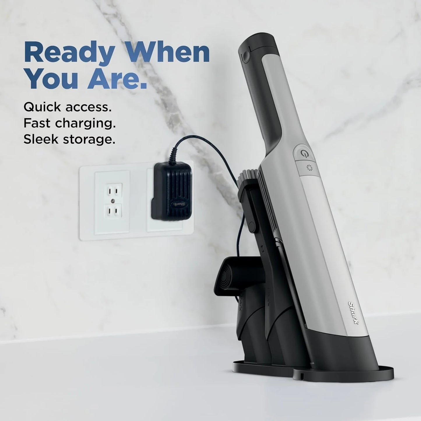 Shark WANDVAC Power PET Cordless Hand Vac, White, WV410WH