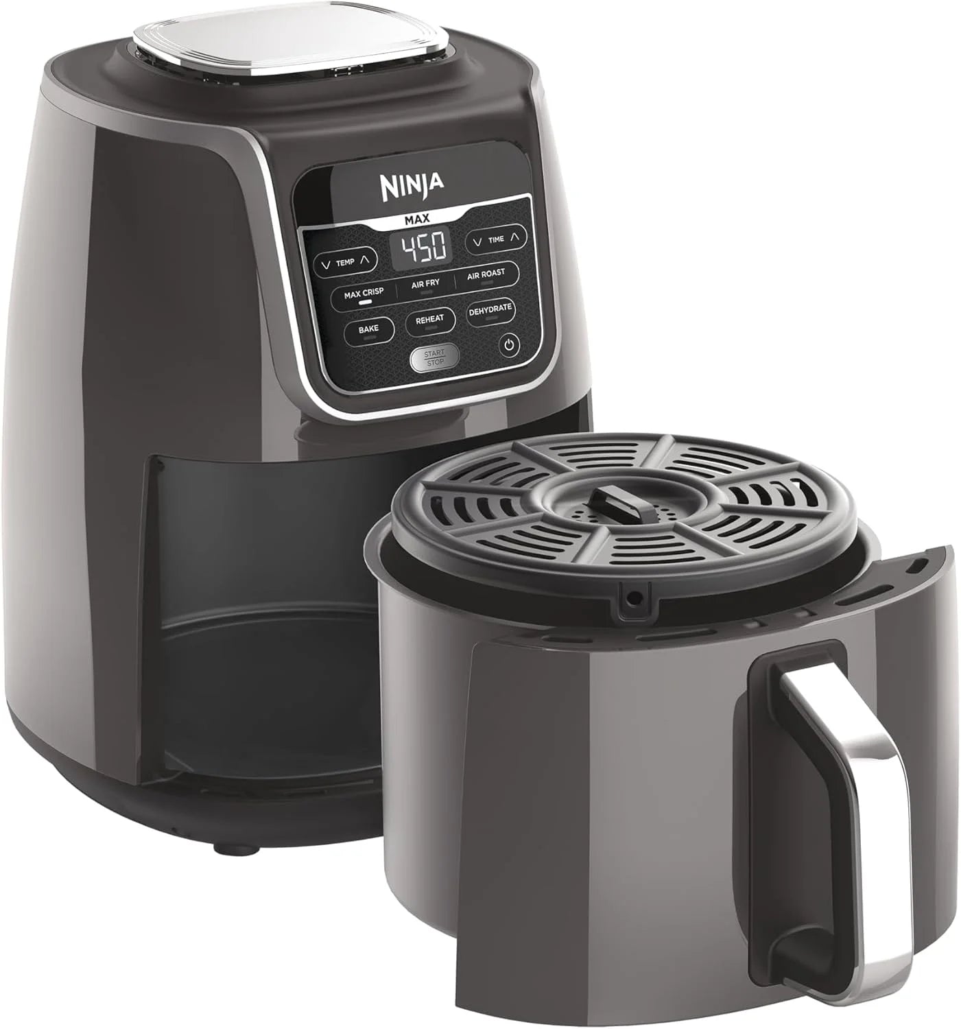 Ninja Air Fryer Max XL, 5.5 Qt, 7-in-1, Grey, AF161