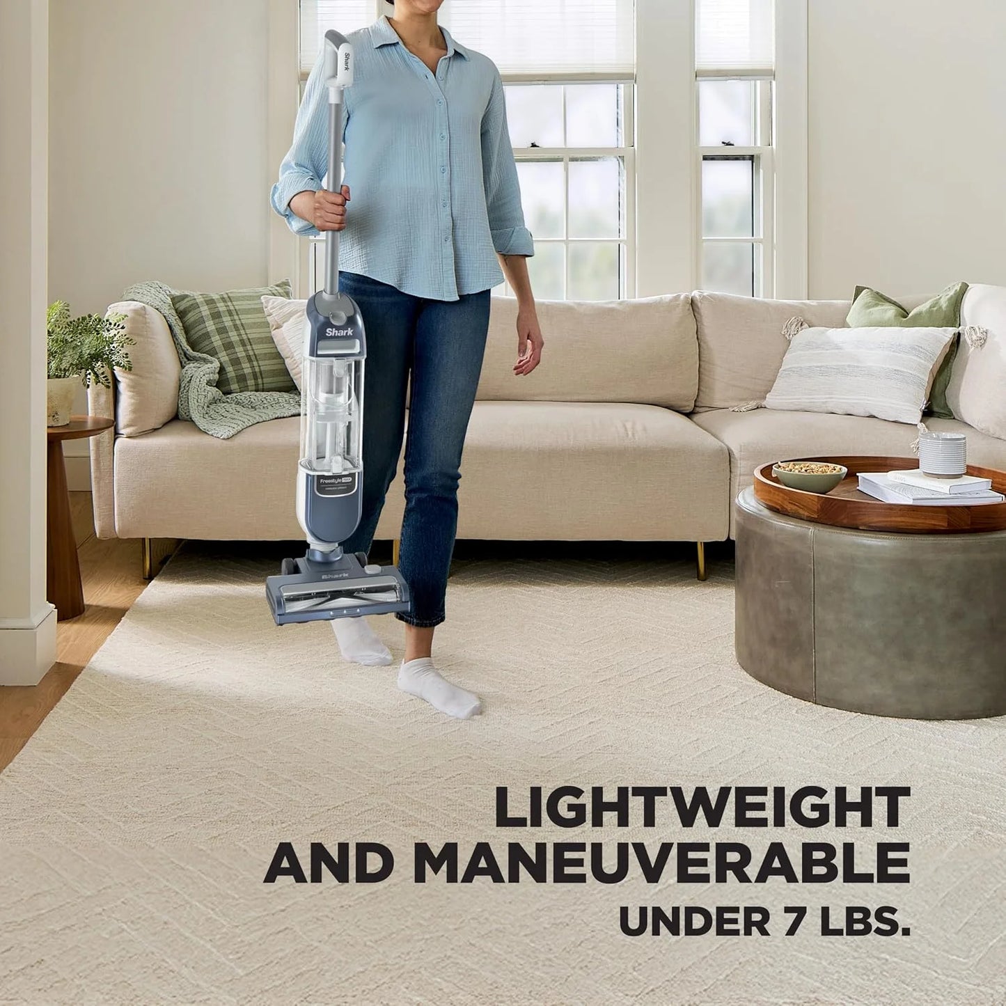 Shark Freestyle Max Cordless Upright Vacuum, Nordic Blue, SV2002