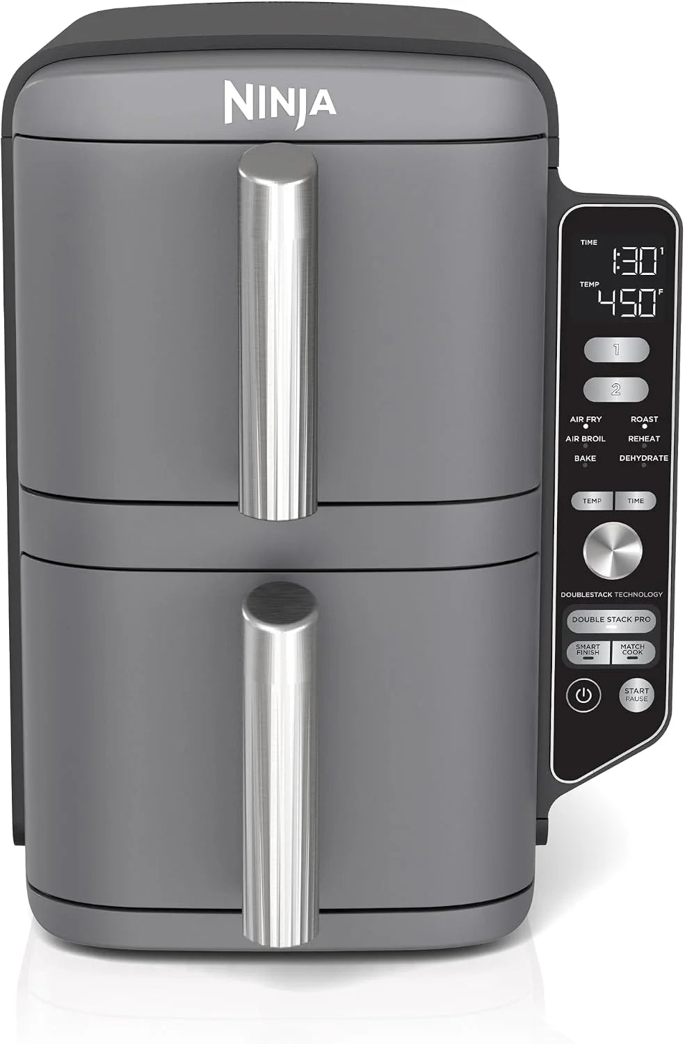 Ninja Air Fryer DoubleStack XL, 10 Qt, 6-in-1, Deep Grey, SL401