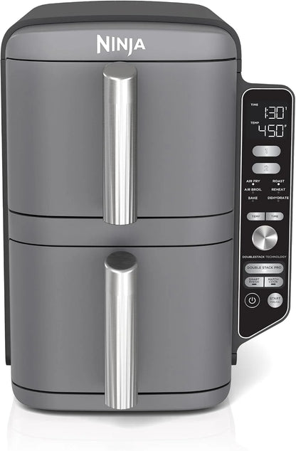 Ninja Air Fryer DoubleStack XL, 10 Qt, 6-in-1, Deep Grey, SL401