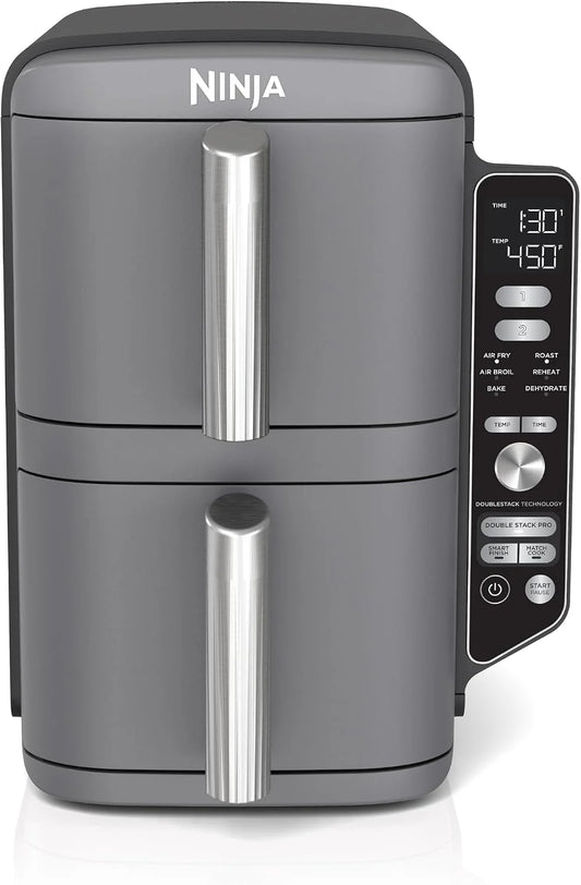 Ninja Air Fryer DoubleStack XL, 10 Qt, 6-in-1, Deep Grey, SL401
