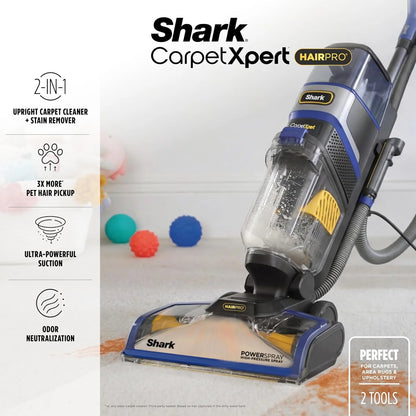 Shark CarpetXpert HairPro Carpet & Built-in Stain Cleaner, 2 Tools EX251BRN