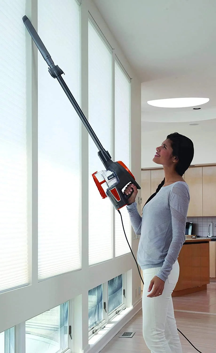 SharkNinja HV301 Rocket Stick Vacuum, Orange and Gray - Renewed, 1 Count (Pack of 1) (Renewed)