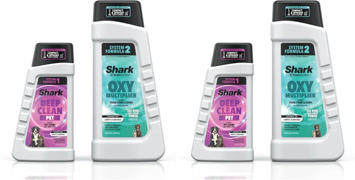 Shark StainStriker Pet Bundle for All StainStriker Portable Carpet Cleaners, Includes 32oz OXY Multiplier formula and 16oz Deep Clean Pet formula, PXCPBUNDLE (Pack of 4)