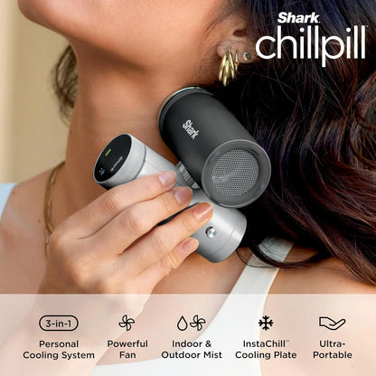 Shark ChillPill 3-in-1 Fan, Mist and Cooling Plate, Carbon, FA022