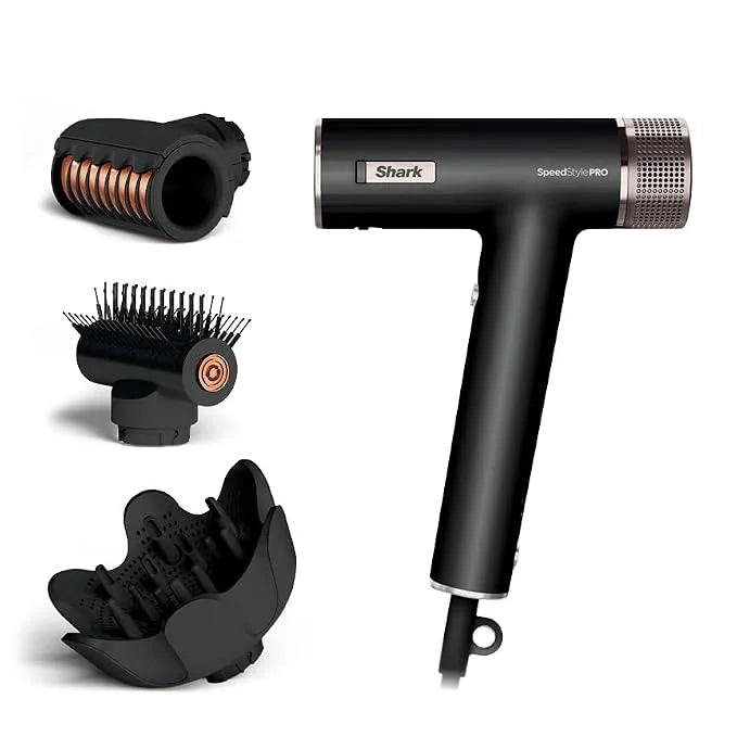 Shark SpeedStyle Pro Ionic Hair Dryer, Scalp Shield, Curly-Coily, HD732