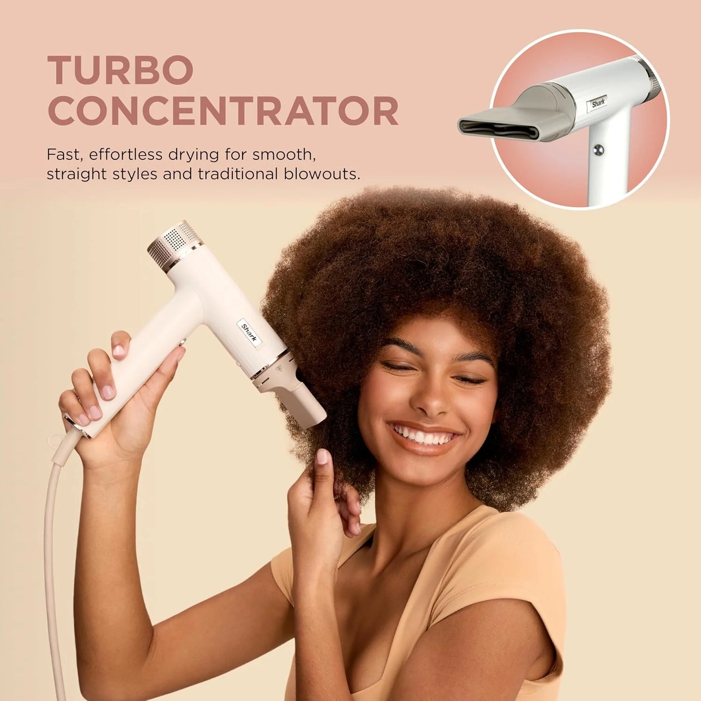 Shark SpeedStyle Hair Dryer, 3 Styling Tools, Fine to Medium Hair, HD331