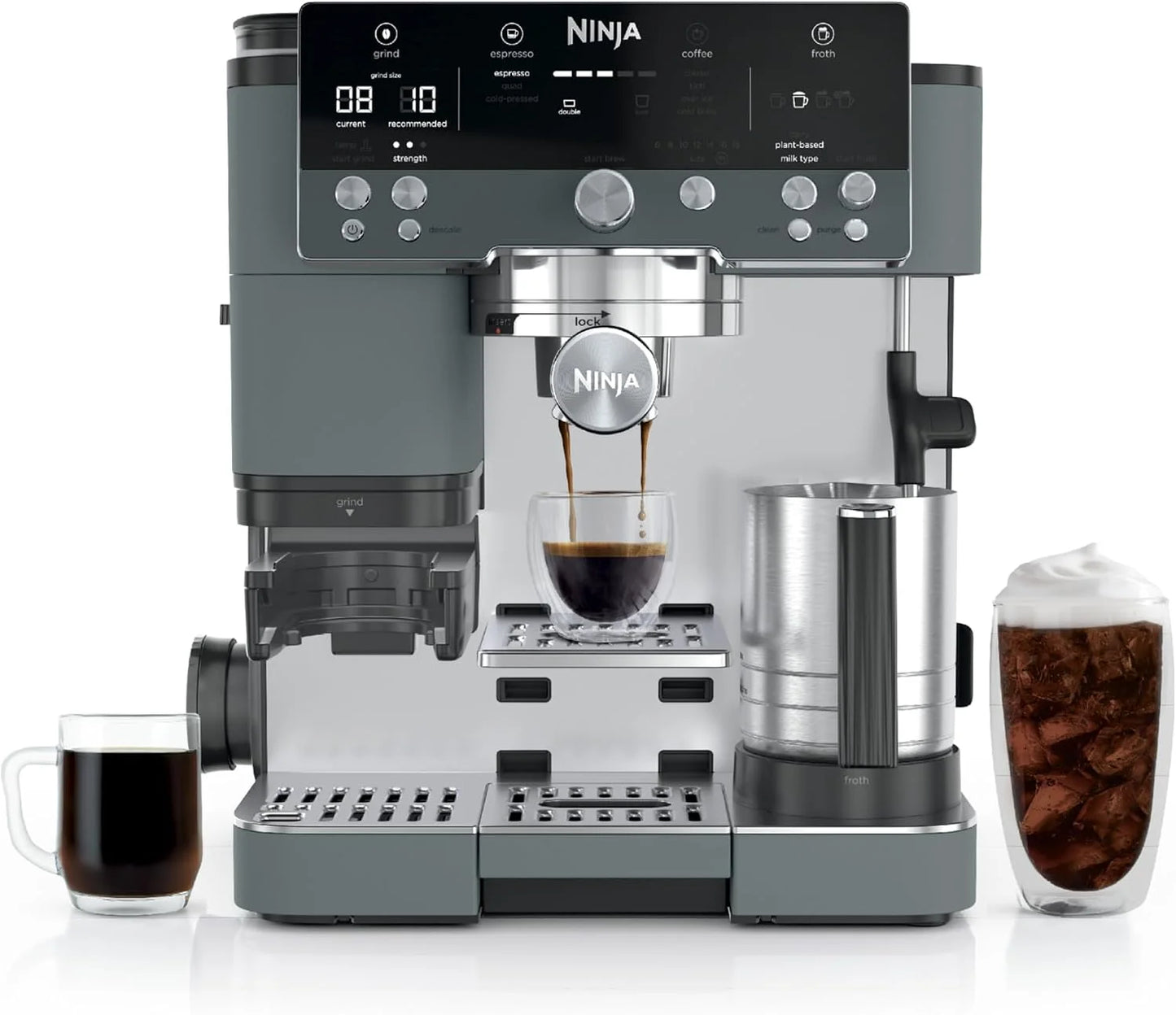 Ninja Luxe Café Premier Espresso, Drip Coffee & Cold Brew, Green, ES601GY
