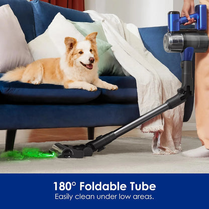 Tineco Pure ONE S50 Pro Cordless Vacuum, 200AW Suction, 95Min Runtime, Anti-Tangle Brush, 120° Green Light, Easily Tackles Large Debris, Stick Vacuum Cleaner for Pet Hair, Carpet & Hard Floor