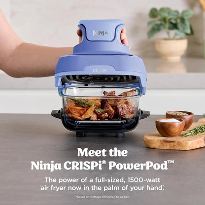 Ninja Crispi Glass Air Fryer, 4-in-1, Frosted Lilac, FN101PR