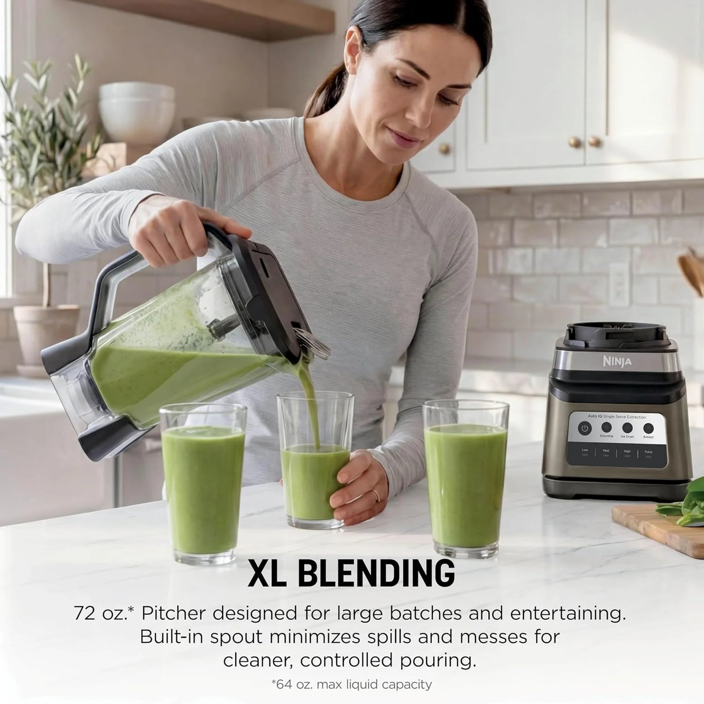 Ninja Professional Plus DUO Blender, 1400WP, Auto-iQ, 72oz, BN751SDBRN