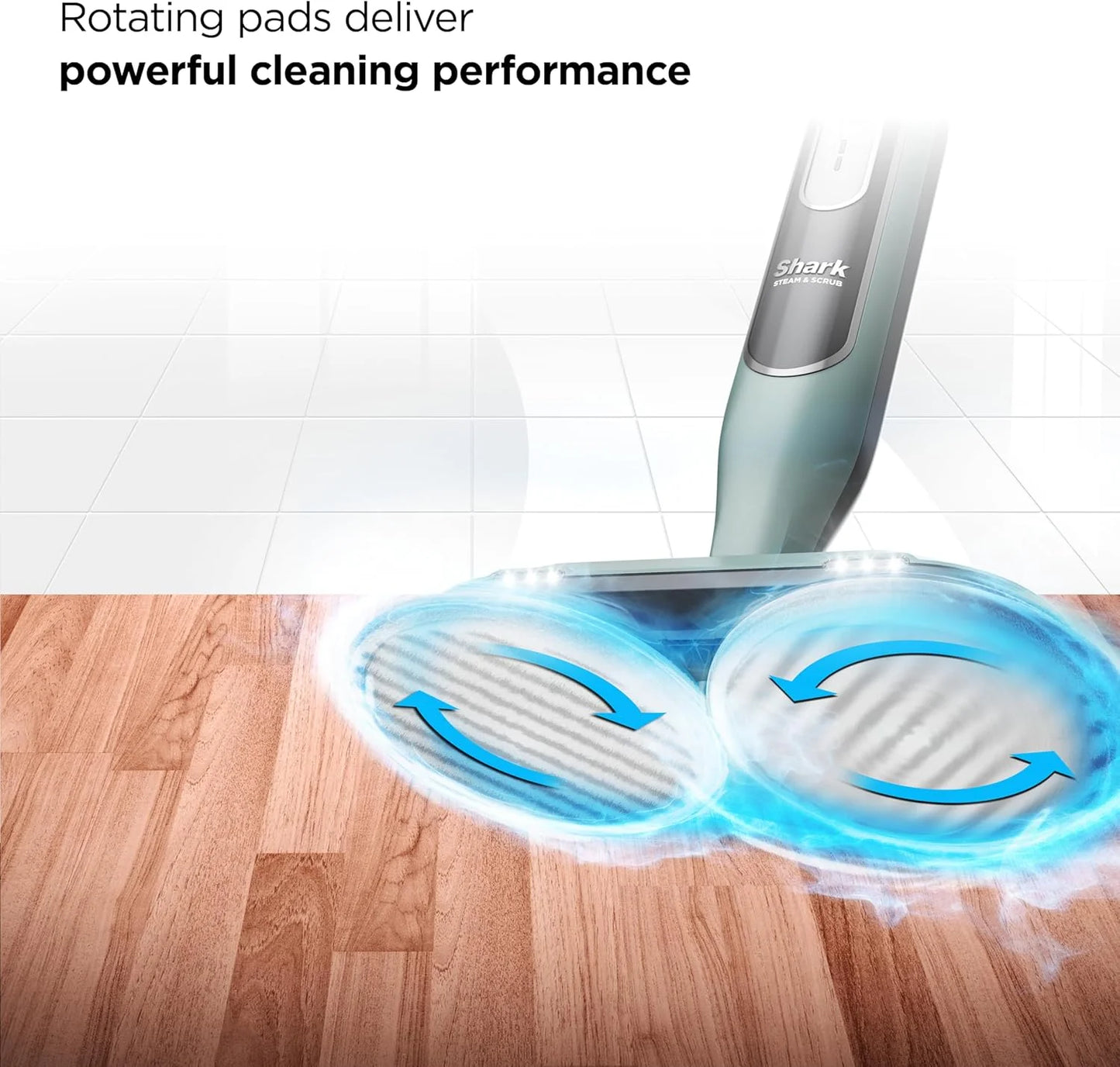 Shark Steam & Scrub Steam Mop, All-in-One Hard Floor Cleaner, Grey, S8001