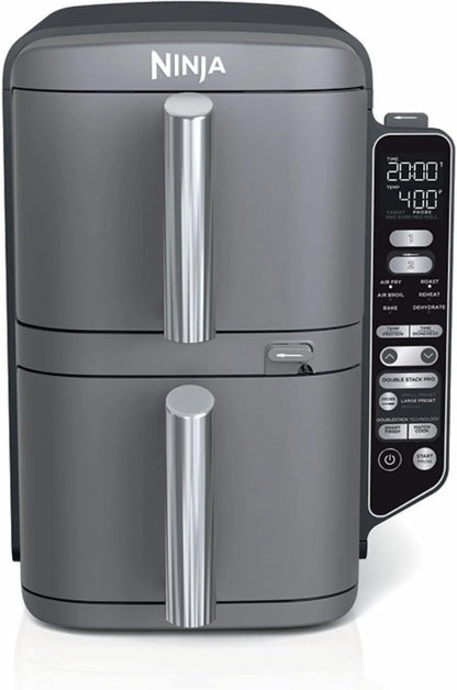 Ninja DoubleStack XL Smart Air Fryer, 10 Qt, 6-in-1, Grey, SL451