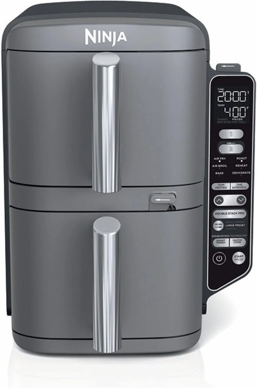 Ninja DoubleStack XL Smart Air Fryer, 10 Qt, 6-in-1, Grey, SL451